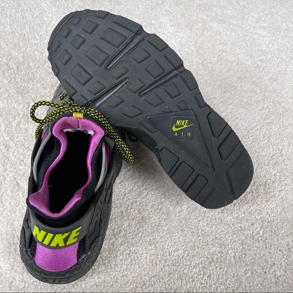 Nike air huarache run su river rock bright cactus black grey purple - Picture 9 of 13